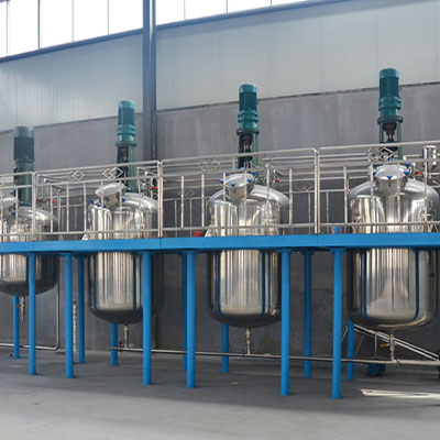 涂料行业客户搅拌罐应用现场