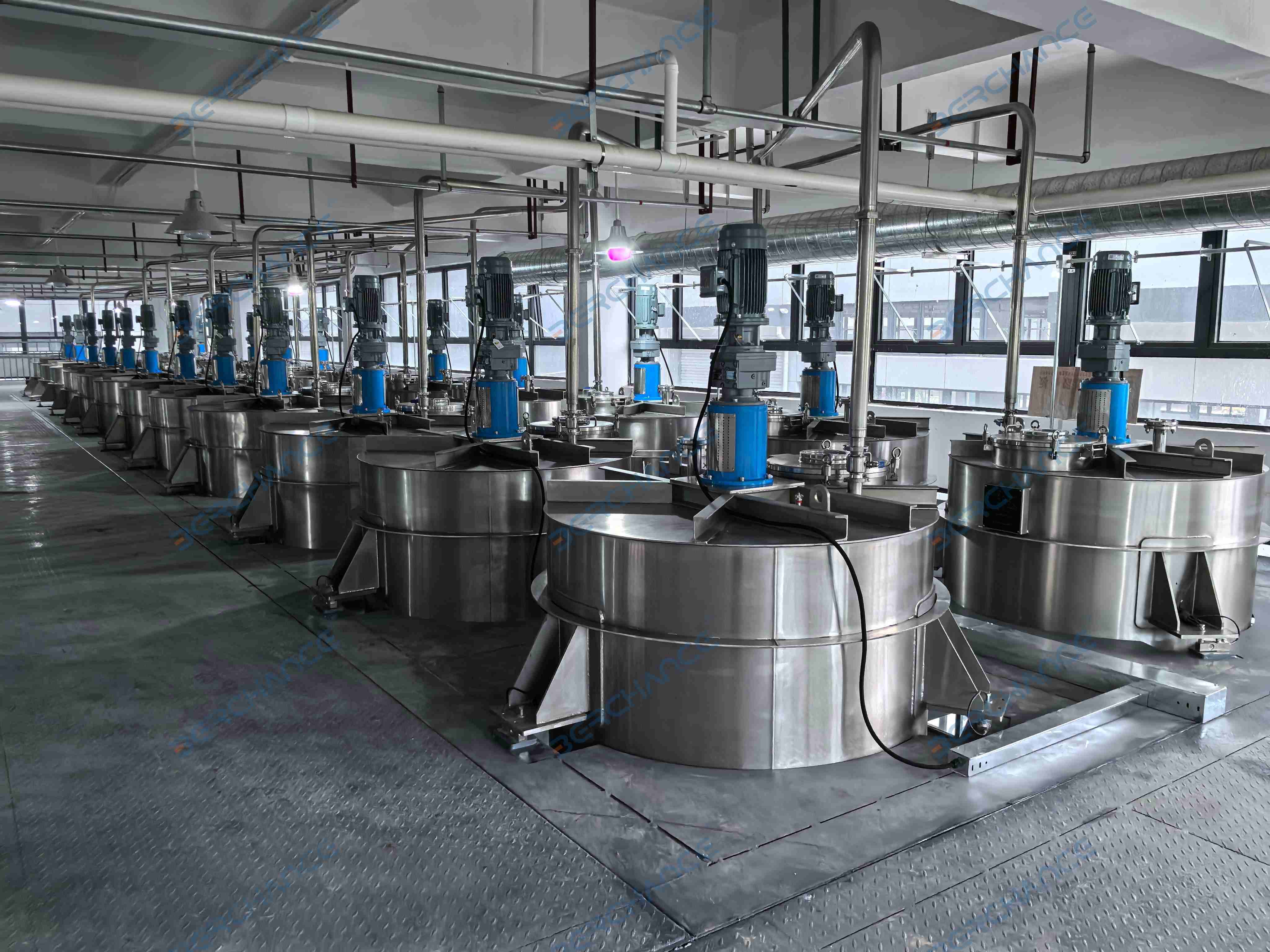 实力见证｜柏创高效交付20余台油墨搅拌罐项目